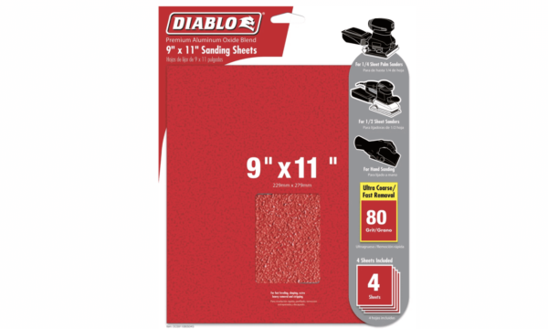Diablo Dcs911100S04G Sheets 9X11  100G 4 Pk