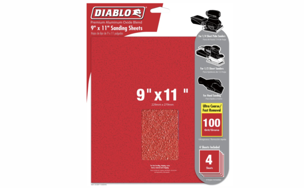 Diablo Dcs911150S04G Sheets 9X11  150G 4 Pk