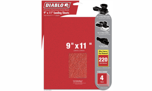 Diablo Dcs911Asts06G Sheets 9X11 Assorted 6Pk