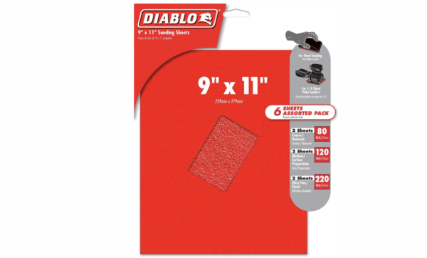 Diablo Dcs045040S06G Sheets 4.5X5.5  40G 6 Pk