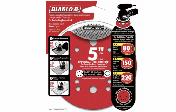 Diablo Dcd050Vgph07G Disc 5  3X60 2X100 2X150 7Pck