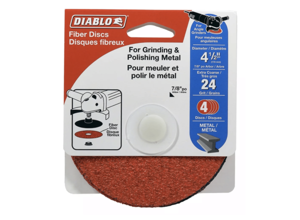 Diablo Cdf045036S04G D-4 1/2 Fiber Disc Ao 36G 4Pk