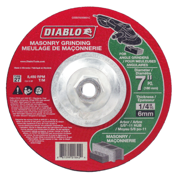 Diablo Cpd070125L01C Ap 7? X 1/8 Masonry Cir.Cut Off