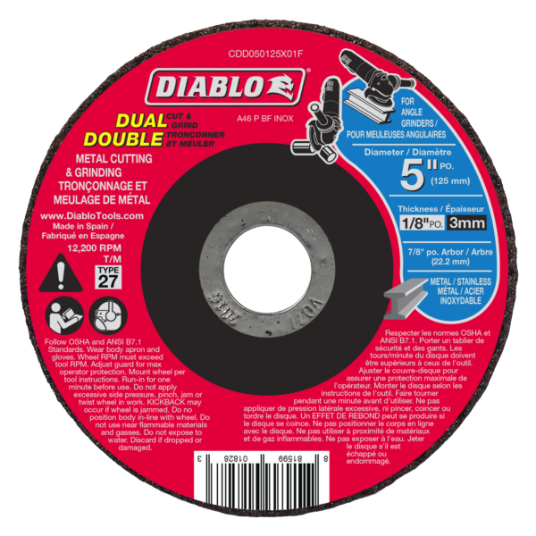 Diablo Cdd050250701F 5? X 1/4 X 7/8 Metal Dc Gr.# 27