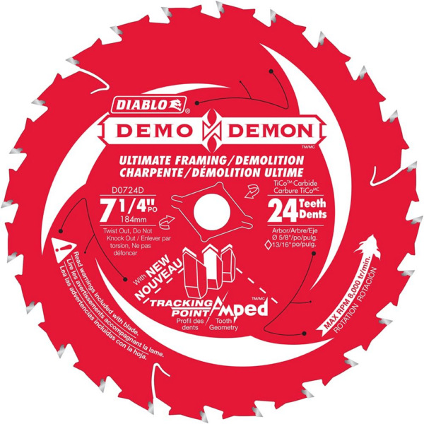 Diablo D0740A 7-1/4? X 40T Finish/Plywood Blade