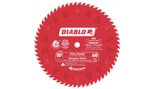 Diablo D1080X 10? X 80T Ultra Fine Finish Blade