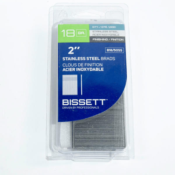 Bissett B18/25Ss Stainless Brad 1? 18G Nail B18/25     5M