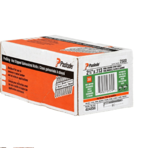 Paslode?.113 X 2-3/8? Ring Shank Hot Dipped Galvanized Framing Strip Nails 404856 (2,500 Per Box)