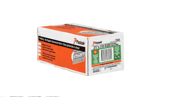 Paslode?.113 X 2-3/8? Ring Shank Hot Dipped Galvanized Framing Strip Nails 404856 (2,500 Per Box)
