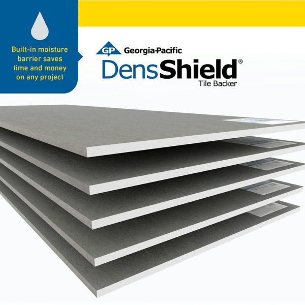 Georgia-Pacific Densshield 1/2-Inch X 4 Foot X 8 Foot Fiberglass Mat Tile Backer