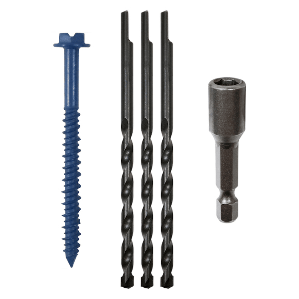 Cobra 680Tx 1/4-In X 1-1/4-In Blue Hex Head Concrete Screws (350-Box)