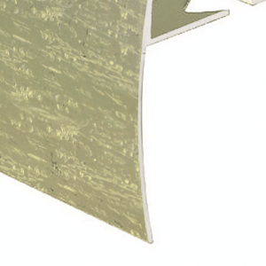 Prova Cm4051Hbb12 Ceramic Tile Stair Nosing ? Hammered Bright Brass (Hbb) ? 3/8 In. (10 Mm) X 12 Ft.