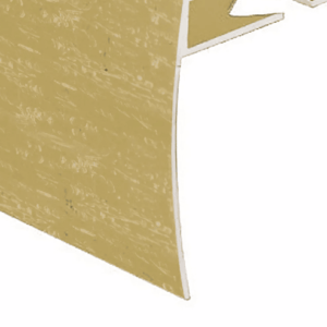 Prova Cm4051Hga12 Ceramic Tile Stair Nosing ? Hammered Gold Anodized (Hga) ? 3/8 In. (10 Mm) X 12 Ft.