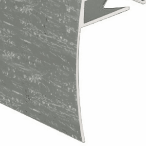 Prova Cm4050Hbc12 Ceramic Tile Stair Nosing ? Hammered Bright Clear (Hbc) ? 5/16 In. (8 Mm) X 12 Ft.