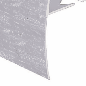 Prova Cm4050Hca12 Ceramic Tile Stair Nosing ? Hammered Clear Anodized (Hca) ? 5/16 In. (8 Mm) X 12 Ft.