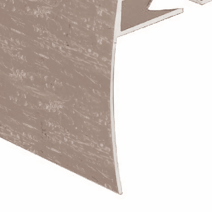 Prova Cm4050Hcp12 Ceramic Tile Stair Nosing ? Hammered Champagne (Hcp) ? 5/16 In. (8 Mm) X 12 Ft.