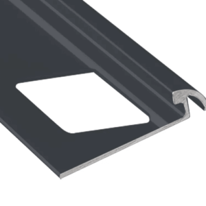 Prova Cm2252Sbk08 Round Tile Edge ? Satin Black (Sbk) ? 1/2 In. (12.5 Mm) X 8 Ft.