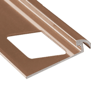 Prova Cm2252Sdb08 Round Tile Edge ? Satin Dark Bronze (Sdb) ? 1/2 In. (12.5 Mm) X 8 Ft.