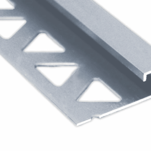 Prova Cm2351Sca08 Square Tile Edge ? Satin Clear Anodized (Sca) ? 3/8 In. (10 Mm) X 8 Ft.