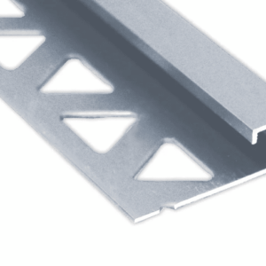 Prova Cm2352Sca08 Square Tile Edge ? Satin Clear Anodized (Sca) ? 1/2 In. (12.5 Mm) X 8 Ft.