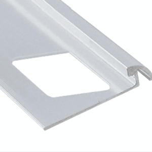 Prova Cm2250Sca08 Round Tile Edge ? Satin Clear Anodized (Sca) ? 5/16 In. (8 Mm) X 8 Ft.