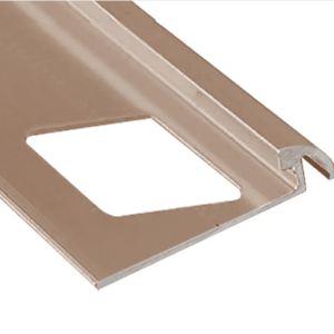 Prova Cm2250Sti08 Round Tile Edge ? Satin Titanium (Sti) ? 5/16 In. (8 Mm) X 8 Ft.