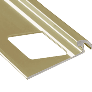Prova Cm2251Bbr08 Round Tile Edge ? Bright Brass (Bbr) ? 3/8 In. (10 Mm) X 8 Ft.