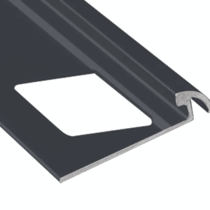 Prova Cm2251Sbk08 Round Tile Edge ? Satin Black (Sbk) ? 3/8 In. (10 Mm) X 8 Ft.