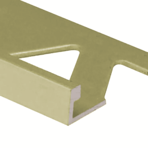 Prova Cm2150Sga08 Flat Tile Edge ? Satin Gold Anodized (Sga) ? 5/16 In. (8 Mm) X 8 Ft.