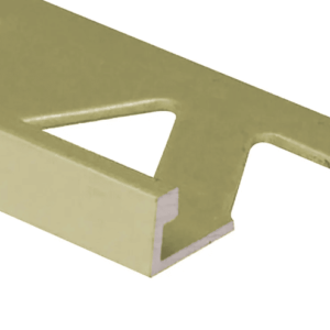 Prova Cm2149Sga08 Flat Tile Edge ? Satin Gold Anodized (Sga) ? 1/4 In. (6.5 Mm) X 8 Ft.