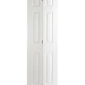 Bifold 6 Panel Hollow Door 30? X 80? X 1 3/8? (Track Hardware Included)