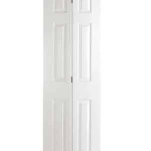 Bifold 6 Panel Hollow Door 24? X 80? X 1 3/8? (Track Hardware Included)