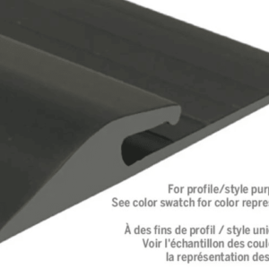 M-D Pro Fprd2130Pgy12 1/4? (6.4 Mm) Vinyl Insert Reducer ? Platinum Grey ? (St-021) ? 1-1/2? (3.8 Cm) W1, 3? (7.6 Cm) W2 X 12 Ft. (3.7 M) L