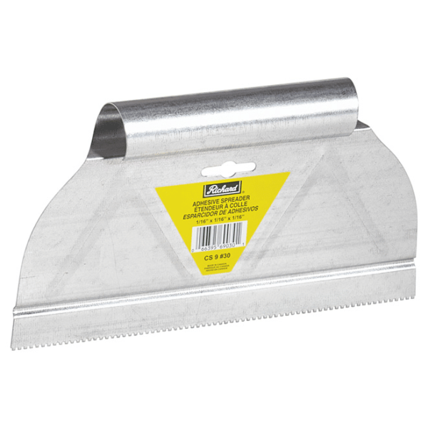 Richard Cs-9#30 9 In. Adhesive Spreader, ?Square? Notch (1/16 In X 1/16 In X 1/16 In)