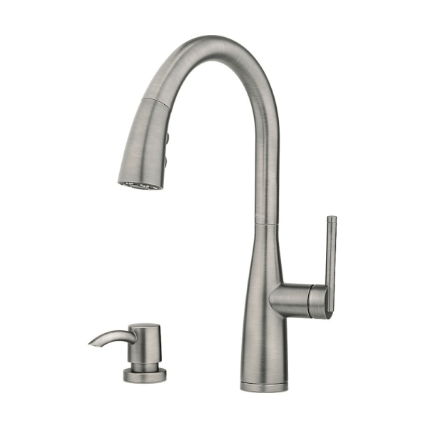 Pfister F5297Tysl Tayga Pull-Down Sprayer Kitchen Faucet In Slate