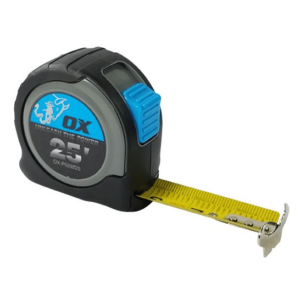 Ox Tools Ox-P029225 Pro Tape Measure 25?, Inch Standard Scale, 27Mm Wide Tape