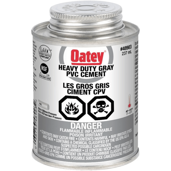 Oatey 48903 237 Ml Pvc Cement Heavy Duty Gray (C) Retail