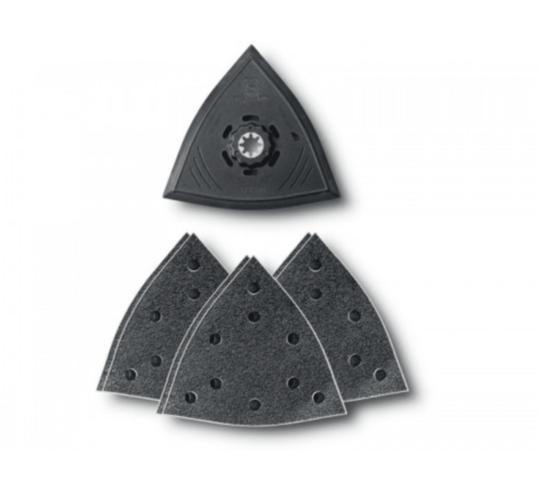 Fein 204210 Slp Triangular Sanding Set Slp 130Mm Perforated