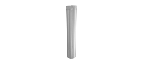 Imperial Gv0370 Round Pipe ? 5-In X 30-In ? Galvanized 26-Gauge Steel