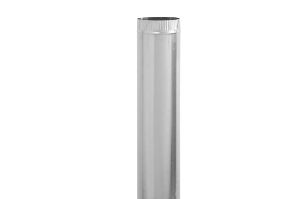 Imperial Gv0374 Round Pipe ? 5-In X 60-In ? 30-Gauge Galvanized Steel