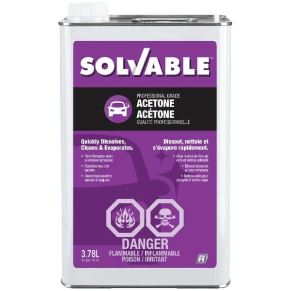 Solvable 53-264?Professional Grade Acetone 3.78 L