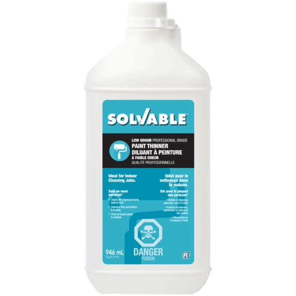 Solvable 53-311 Low Odor Professional Grade Paint Thinner 946Ml