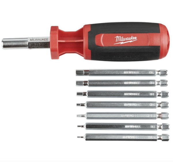 Milwaukee 48-22-2136 9-In-1 Met Hex/Key Drv Multi-Bit Drvr