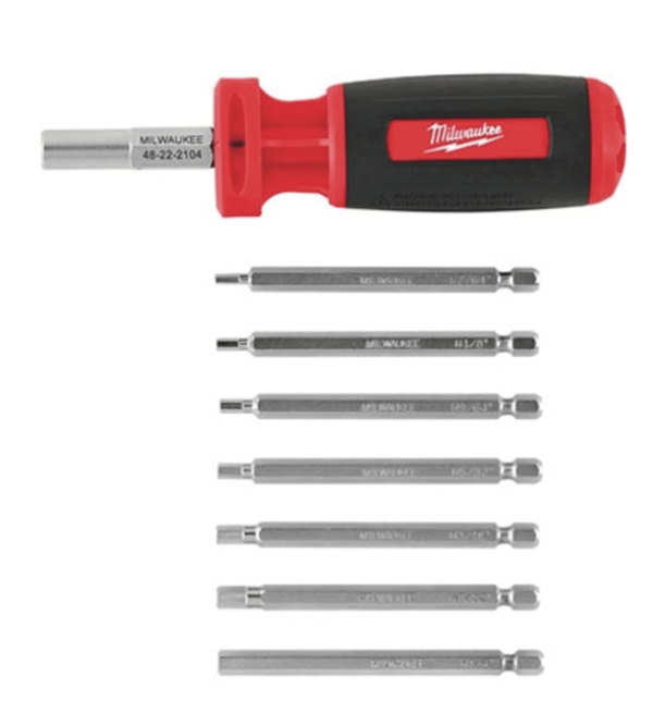 Milwaukee 48-22-2134 9-In-1 Sae Hex/Key Drv Multi-Bit Drvr