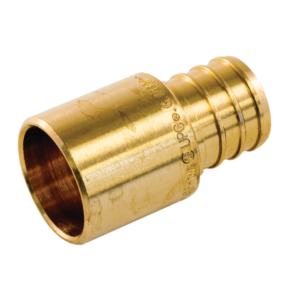 Aqua Dynamic 9781-934 Pex Fitting Brass Adapter 1/2 Pex X 3/4 Male Sweat Upc-A Lead Free