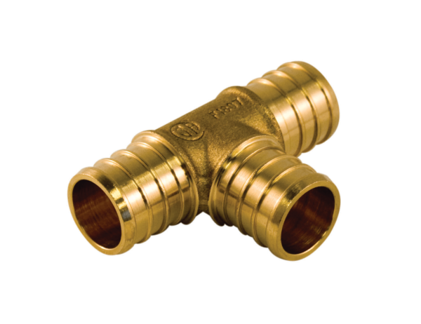Aqua Dynamic 9778-433 Pex Fitting Brass Tee 3/4 X 1/2 X 1/2 Upc-A Lead Free