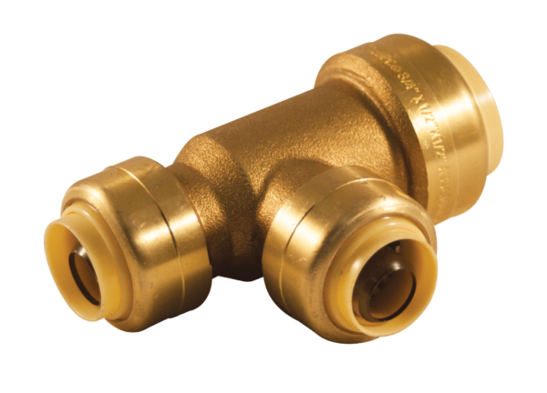 Aqua Dynamic 9492-443 Push-Fit Tee 3/4 X 3/4 X 1/2 Lead Free