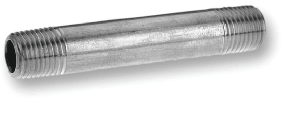 Aqua Dynamic 5563-001 Pipe Nipple Galvanized Steel 1/2 X Close