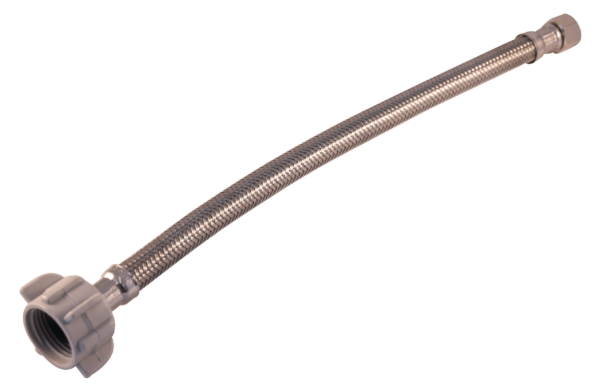 Aqua Dynamic 3231-090 Flex Connector Ss 3/8 Comp X 7/8 Ballcock 9 Toilet Lead Free