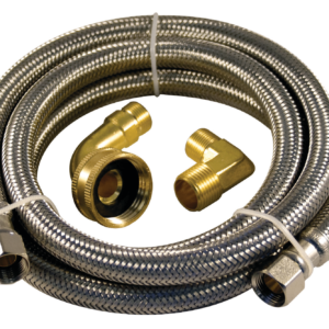 Aqua Dynamic 3241-480 Flex Connector Ss 48 Dishwasher Kit Two Elbow Lead Free